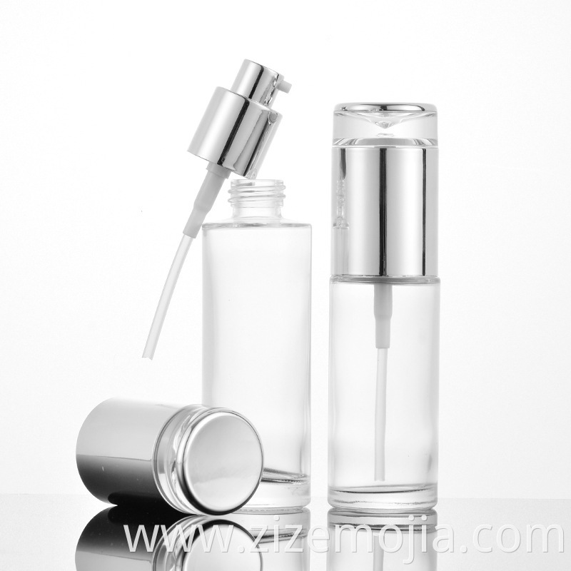 Skincare glass bottle serum pump 30ml 30 ml